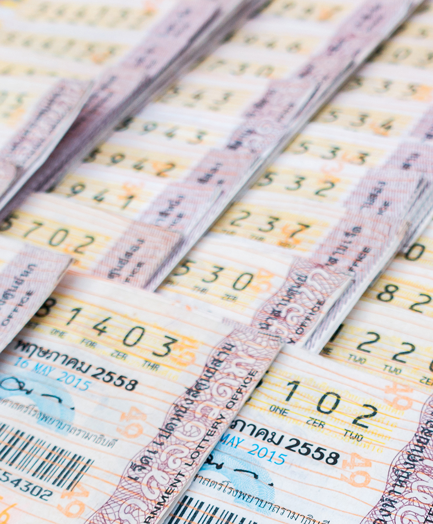 Lottery Lottery Tickets with Security Printing